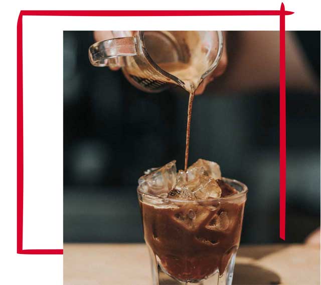 Alfredo Espresso Tipo Bar auf Eis 